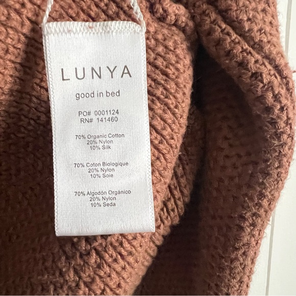 Lunya Cozy Cotton Silk Pocket Henley - Humble Brown - Picture 5 of 7